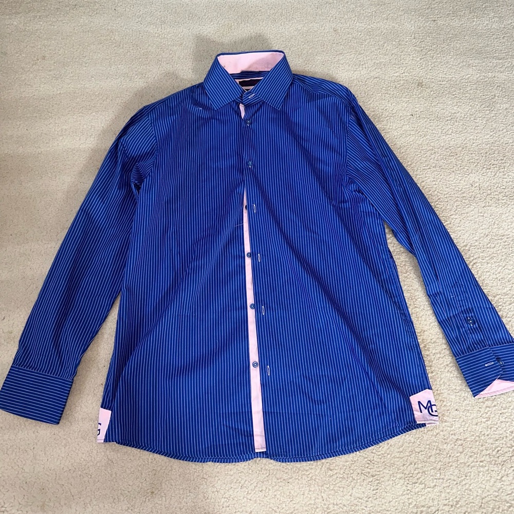 Martin Gordon mens 2X contemporary fit long sleeve dress shirt